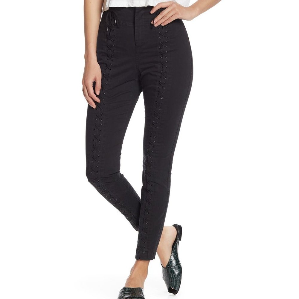 A.L.C. Women's Kerrigan Lace-Up Skinny Leg Pants B